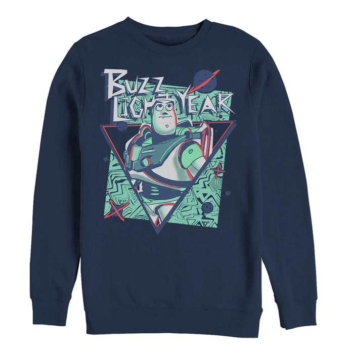 fifth sun Men's Toy Story Buzz Lightyear Retro Sweatshirt