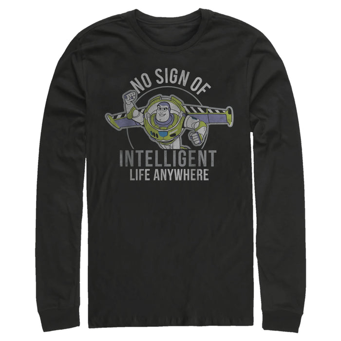 Fifth Sun Men's Toy Story Buzz No Sign Of Intelligent Life Long Sleeve Shirt