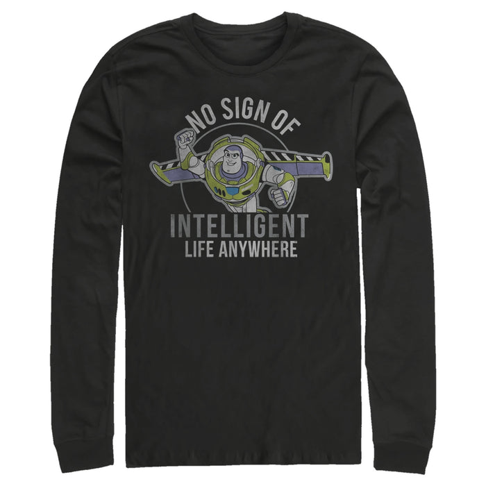 Fifth Sun Men's Toy Story Buzz No Sign Of Intelligent Life Long Sleeve Shirt