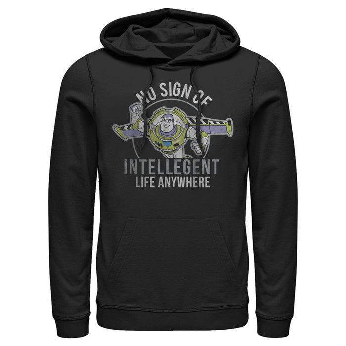 fifth sun Men's Toy Story Buzz No Sign Of Intelligent Life Pull Over Hoodie