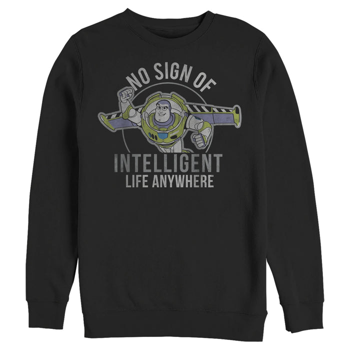 Fifth Sun Men's Toy Story Buzz No Sign Of Intelligent Life Sweatshirt