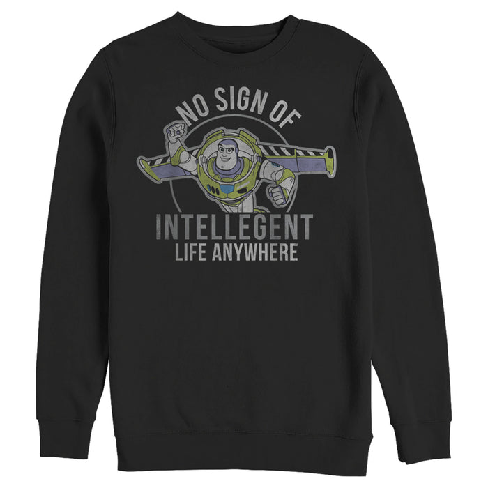 fifth sun Men's Toy Story Buzz No Sign Of Intelligent Life Sweatshirt