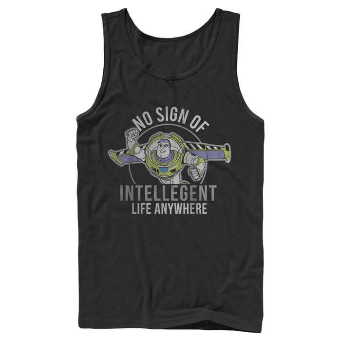 fifth sun Men's Toy Story Buzz No Sign Of Intelligent Life Tank Top