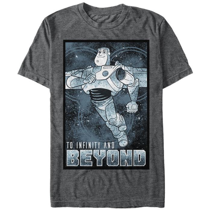 fifth sun Men's Toy Story Buzz Poster Infinity and Beyond T-Shirt