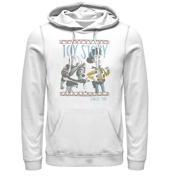 fifth sun Men's Toy Story Cartoon Border Friends Pull Over Hoodie
