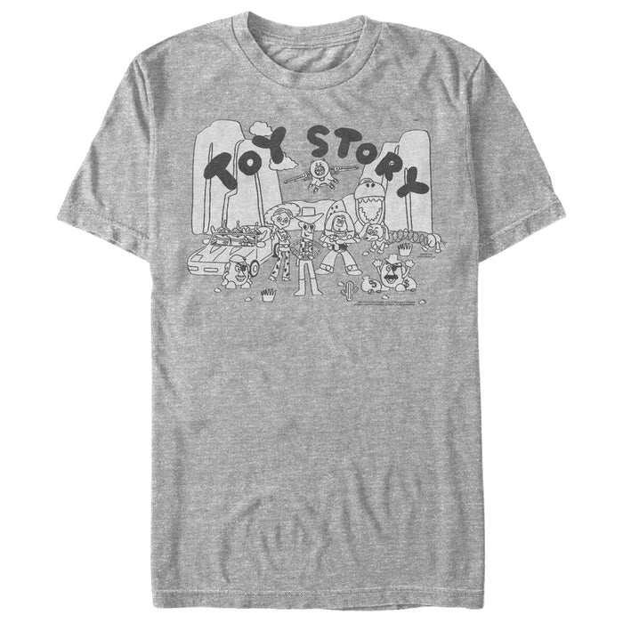 fifth sun Men's Toy Story Cartoon Imagination T-Shirt