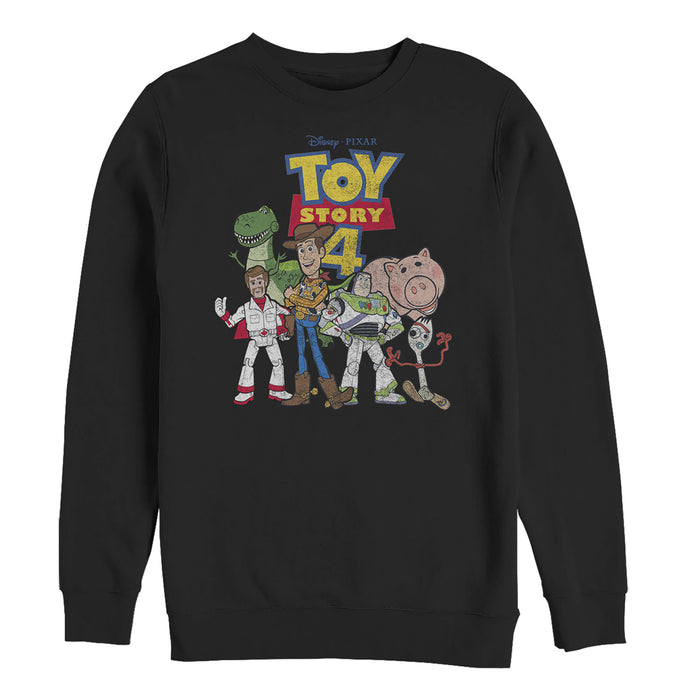 Fifth Sun Men's Toy Story Character Logo Party Sweatshirt