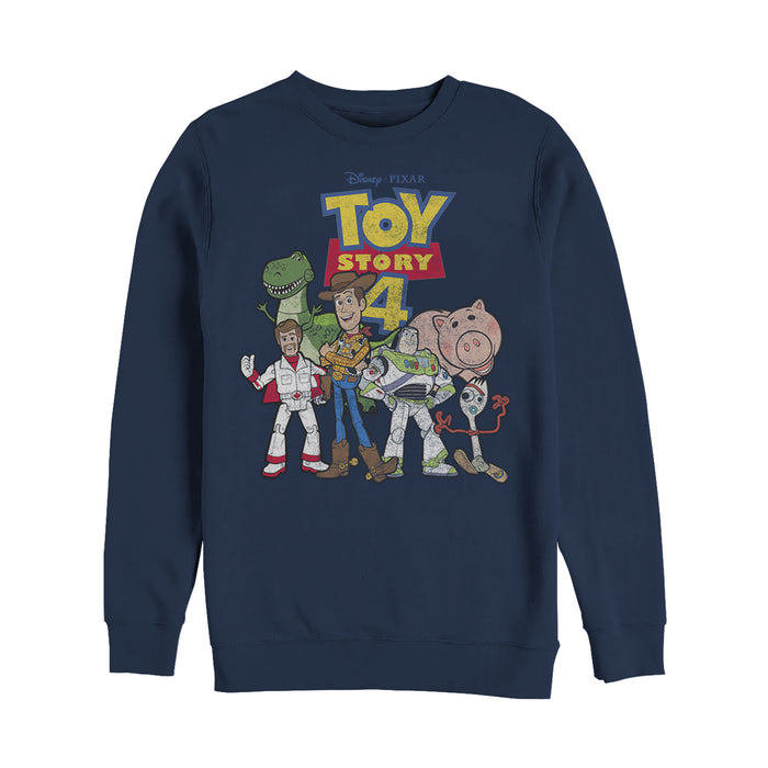 Fifth Sun Men's Toy Story Character Logo Party Sweatshirt