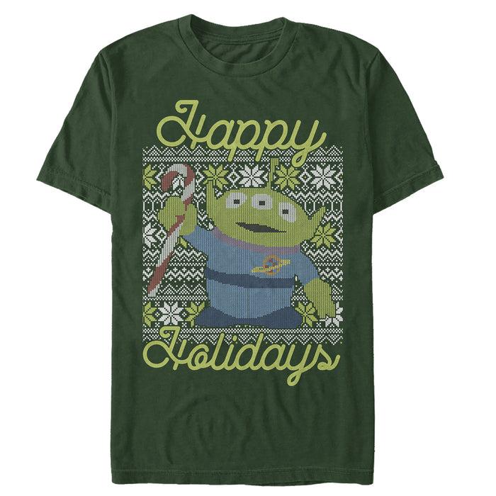 fifth sun Men's Toy Story Christmas Alien Holidays T-Shirt
