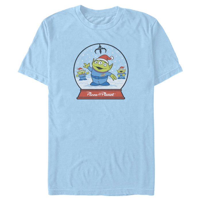 Fifth Sun Men's Toy Story Christmas Alien Snow Globe T-Shirt