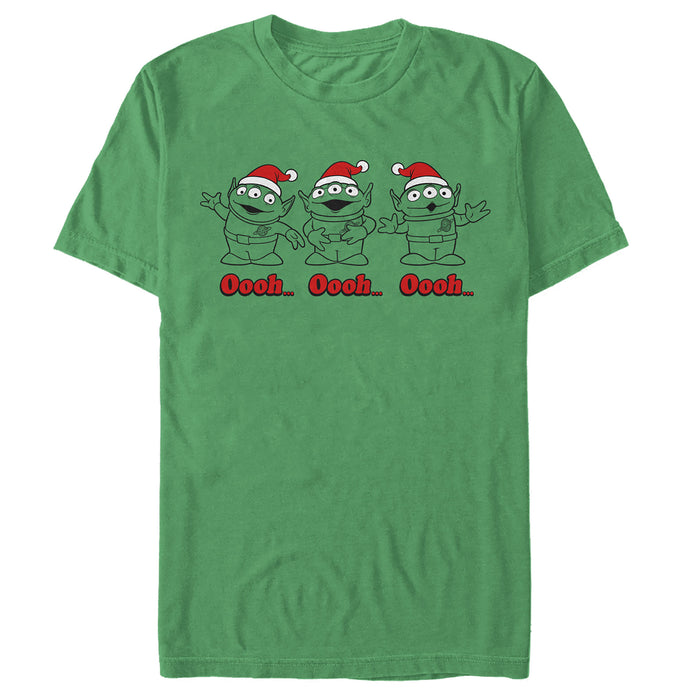 fifth sun Men's Toy Story Christmas Santa Aliens T-Shirt