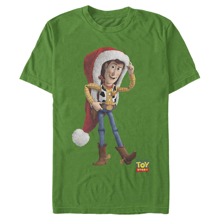 fifth sun Men's Toy Story Christmas Woody Santa Claus T-Shirt