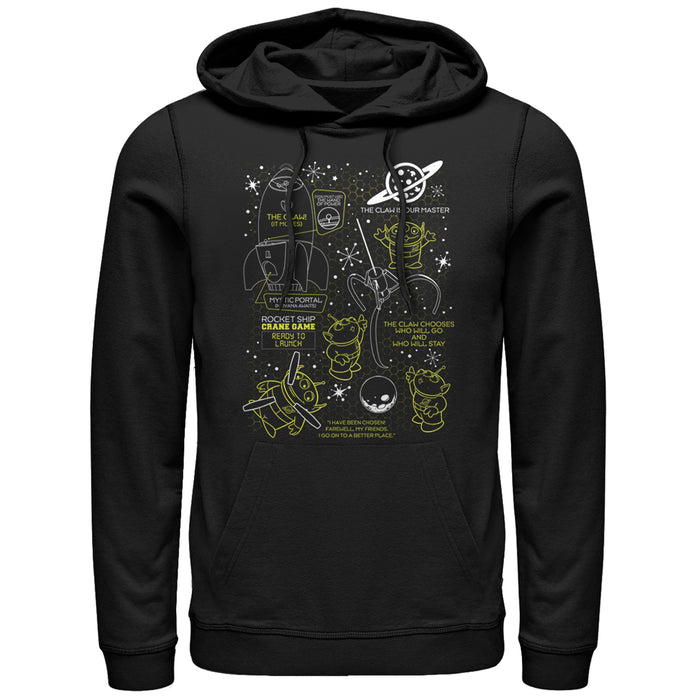 fifth sun Men's Toy Story Claw is Our Master Pull Over Hoodie