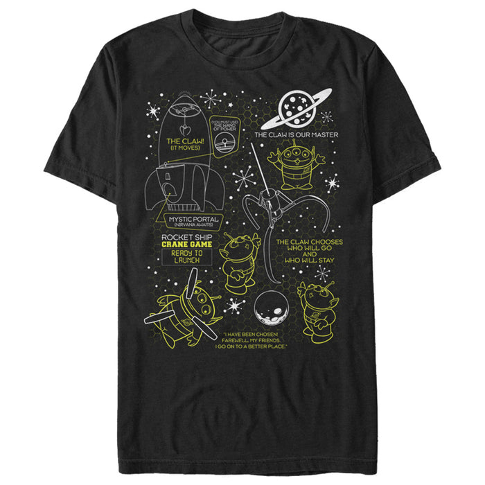 fifth sun Men's Toy Story Claw is Our Master T-Shirt