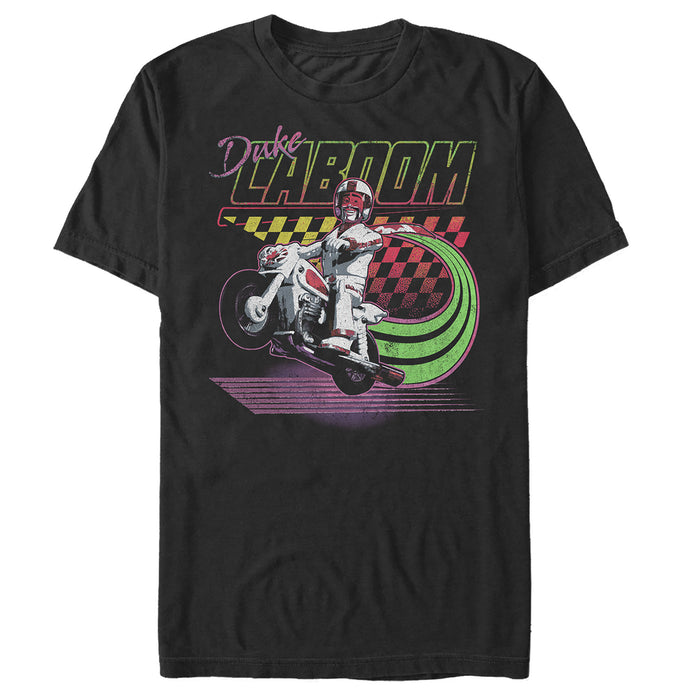 fifth sun Men's Toy Story Duke Caboom Neon Race T-Shirt