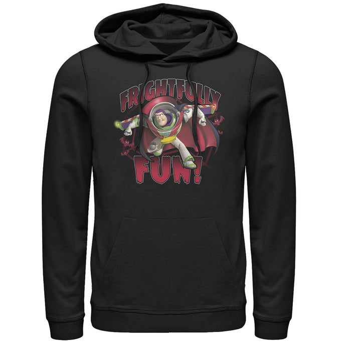 fifth sun Men's Toy Story Halloween Frightfully Fun Buzz Pull Over Hoodie