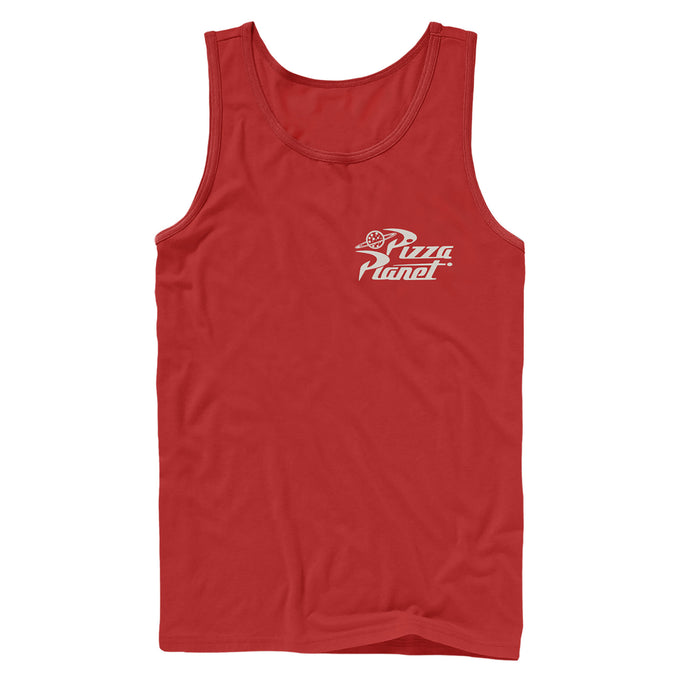 fifth sun Men's Toy Story Pizza Planet Badge Tank Top