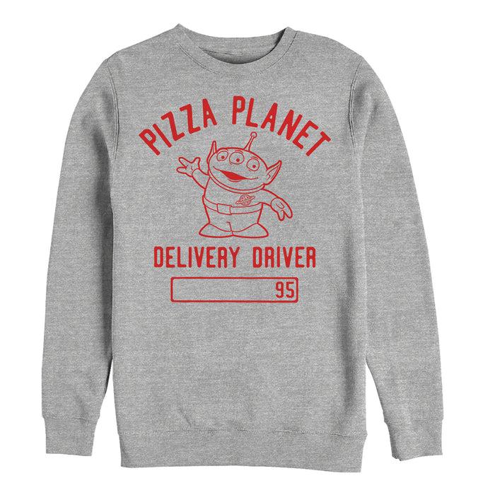 fifth sun Men's Toy Story Pizza Planet Delivery Driver Sweatshirt
