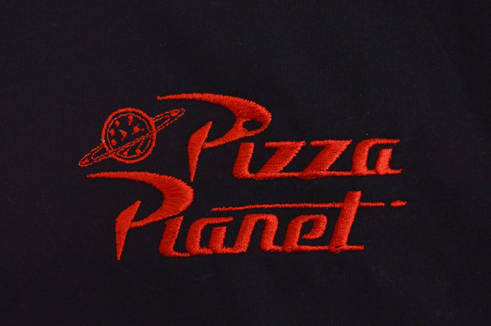 Fifth Sun Men's Toy Story Pizza Planet Embroidered Logo T-Shirt