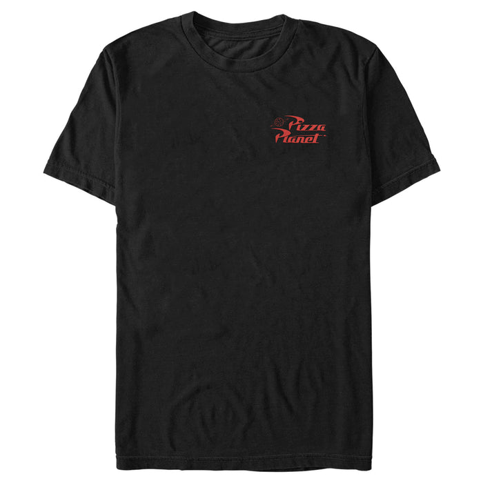 fifth sun Men's Toy Story Pizza Planet Embroidered Logo T-Shirt