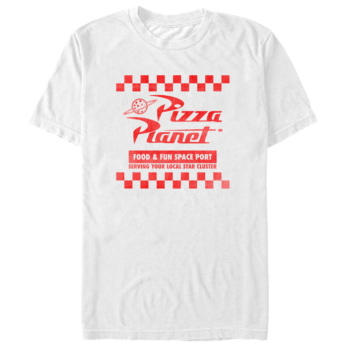 fifth sun Men's Toy Story Pizza Planet Uniform T-Shirt