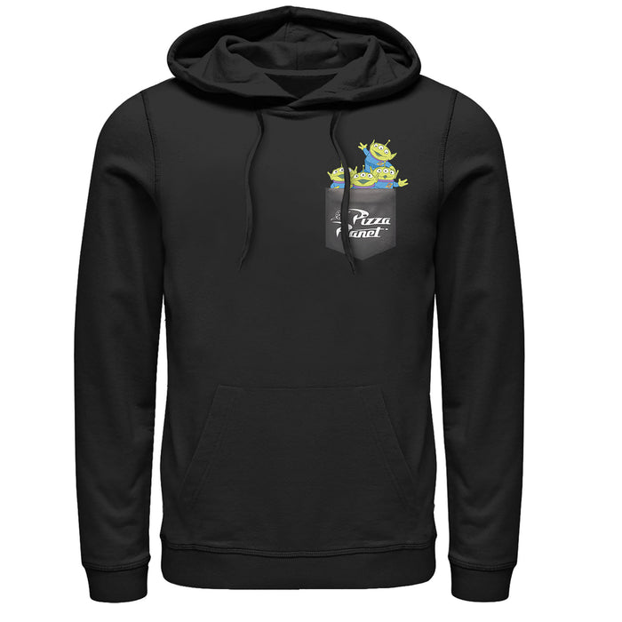 fifth sun Men's Toy Story Pocket Full of Aliens Pull Over Hoodie