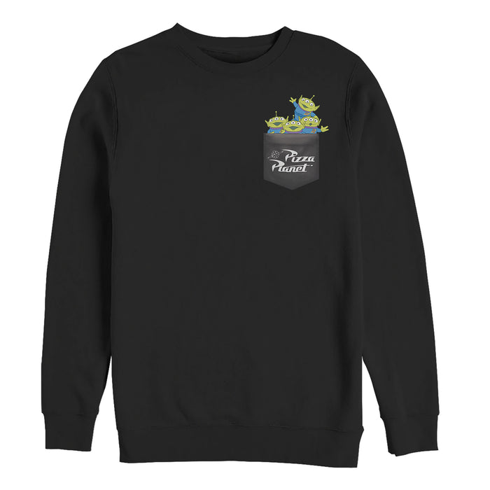 fifth sun Men's Toy Story Pocket Full of Aliens Sweatshirt