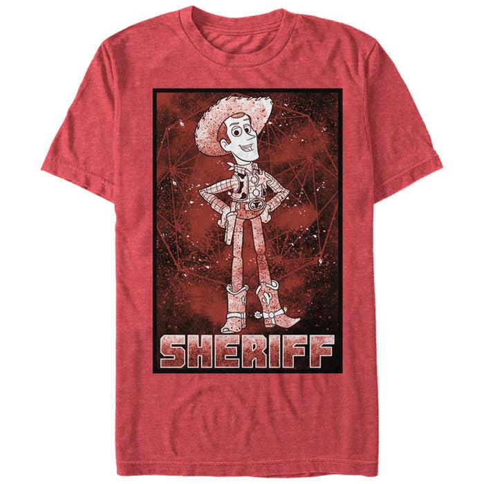 fifth sun Men's Toy Story Sheriff Woody Poster T-Shirt