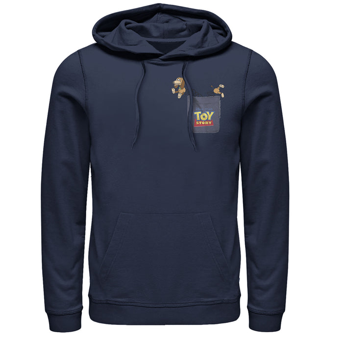 fifth sun Men's Toy Story Slinky Dog Pocket Print Pull Over Hoodie