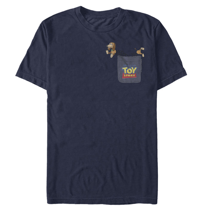 fifth sun Men's Toy Story Slinky Dog Pocket Print T-Shirt