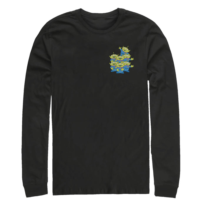 fifth sun Men's Toy Story Squeeze Alien Pack Long Sleeve Shirt
