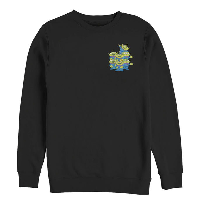 fifth sun Men's Toy Story Squeeze Alien Pack Sweatshirt