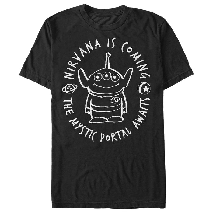 fifth sun Men's Toy Story Squeeze Toy Alien Nirvana T-Shirt