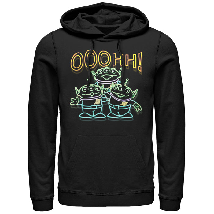 fifth sun Men's Toy Story Squeeze Toy Aliens Pull Over Hoodie