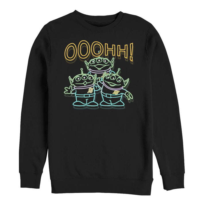 fifth sun Men's Toy Story Squeeze Toy Aliens Sweatshirt