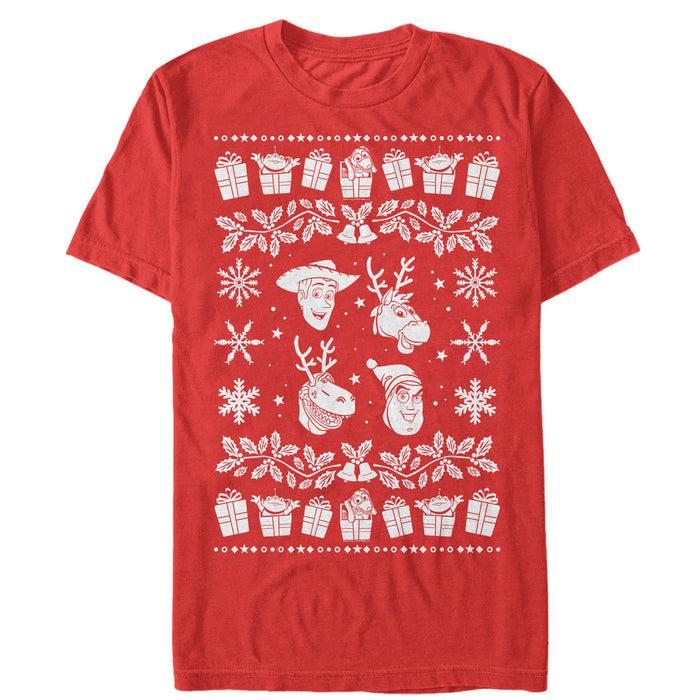 fifth sun Men's Toy Story Ugly Christmas Toys T-Shirt