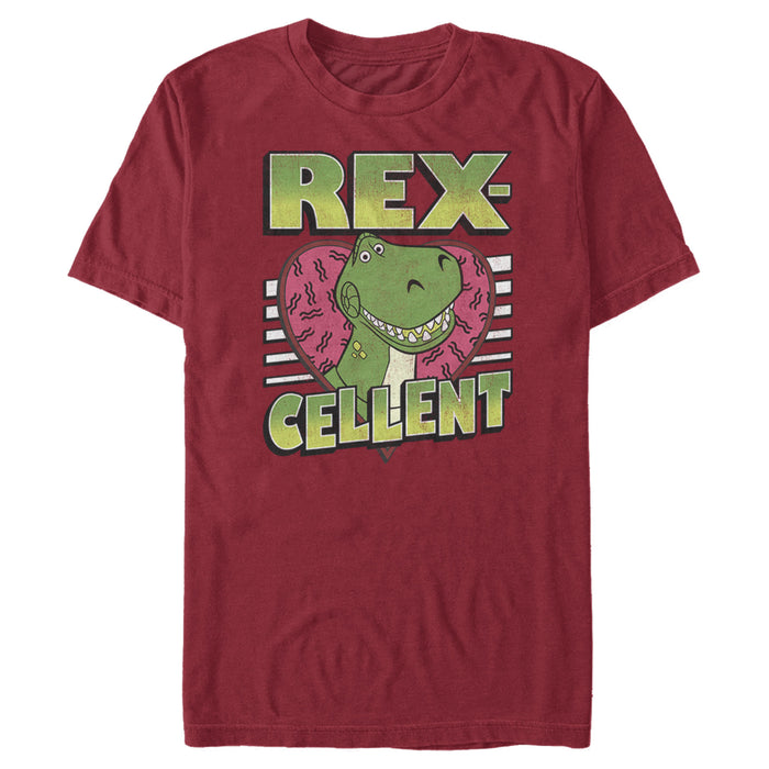 Fifth Sun Men's Toy Story Valentine Rex-Cellent T-Shirt