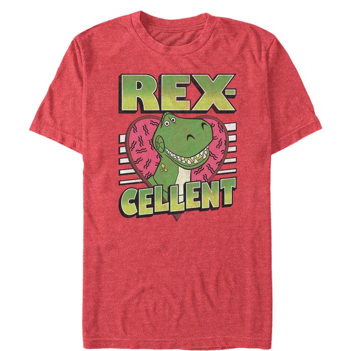 fifth sun Men's Toy Story Valentine Rex-Cellent T-Shirt