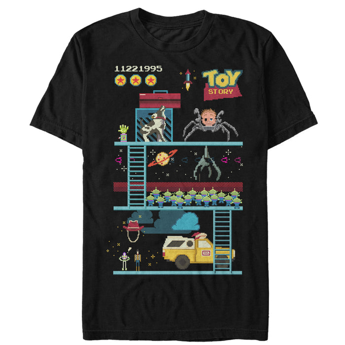 fifth sun Men's Toy Story Video Game Doll Spider T-Shirt