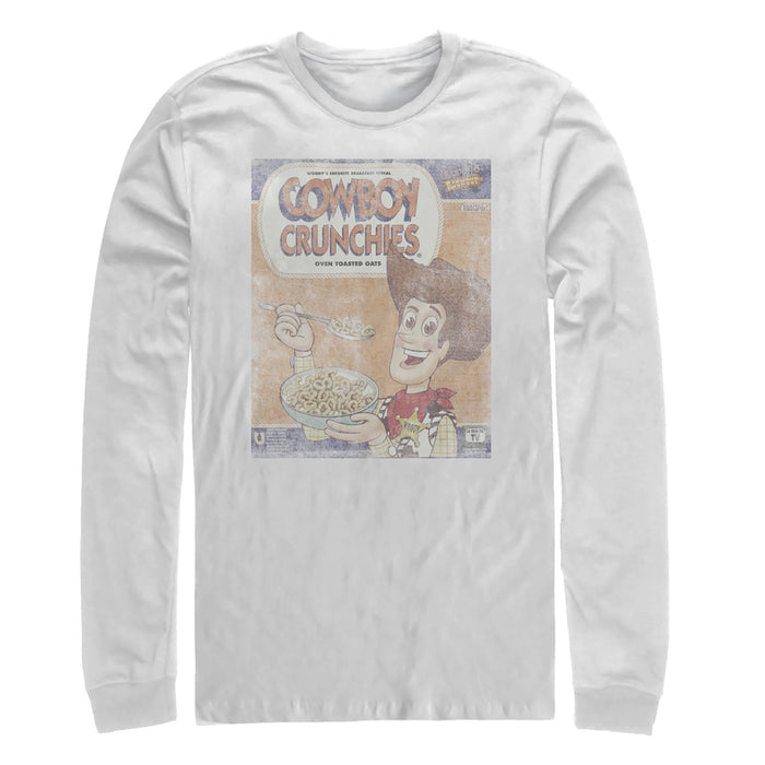 fifth sun Men's Toy Story Vintage Cowboy Crunchies Cereal Long Sleeve Shirt