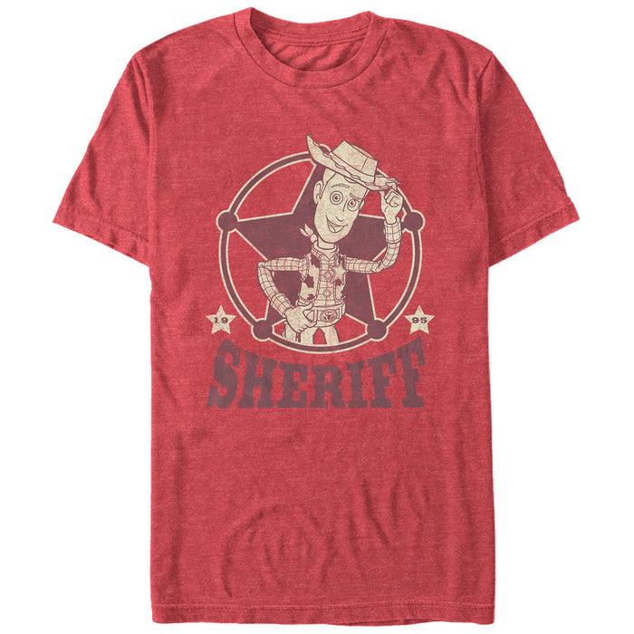 fifth sun Men's Toy Story Woody Sheriff Badge T-Shirt