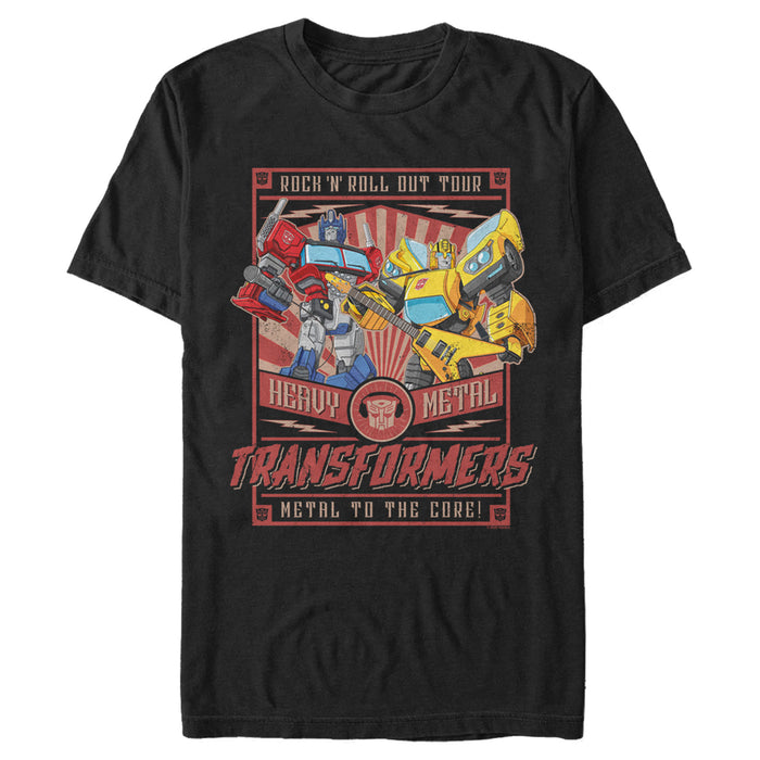 fifth sun Men's Transformers Autobot Heavy Metal Poster T-Shirt
