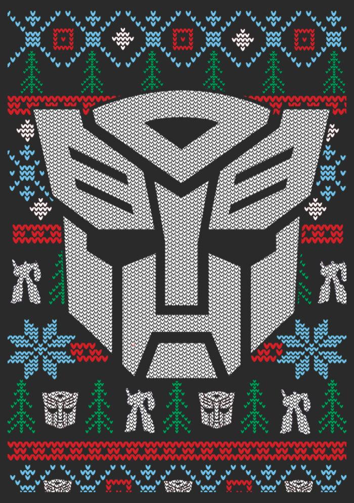 Fifth Sun Men's Transformers Autobot Logo Ugly Xmas T-Shirt