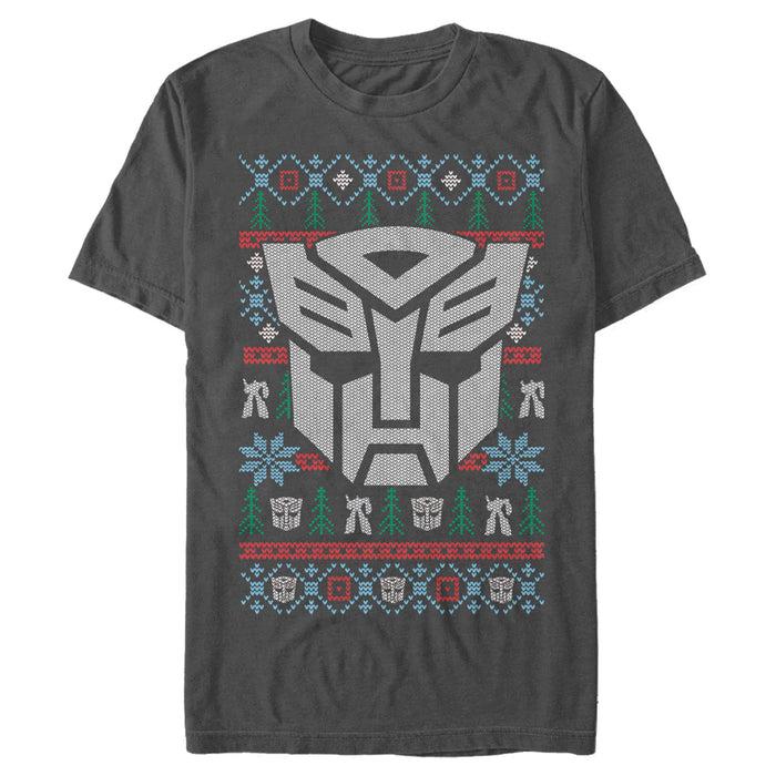 fifth sun Men's Transformers Autobot Logo Ugly Xmas T-Shirt
