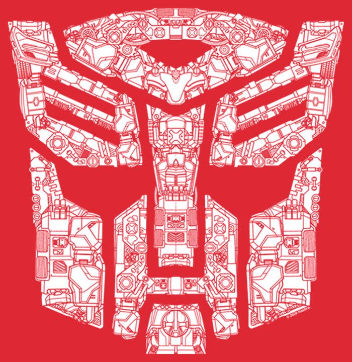 Fifth Sun Men's Transformers Autobot Parts Logo T-Shirt