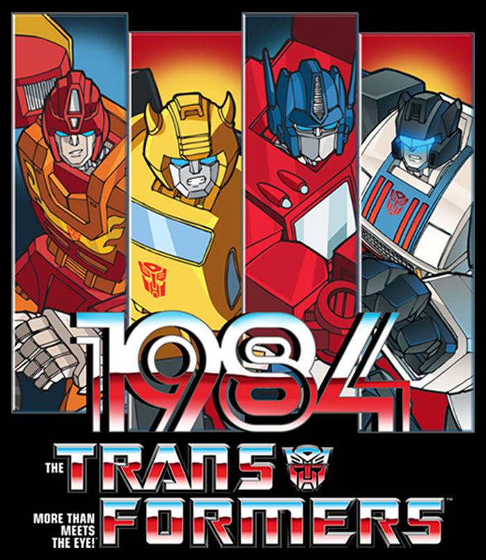 Fifth Sun Men's Transformers Autobots 1984 Character Panels T-Shirt