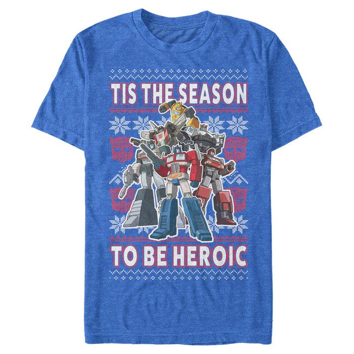 fifth sun Men's Transformers Autobots Heroic Ugly Xmas T-Shirt