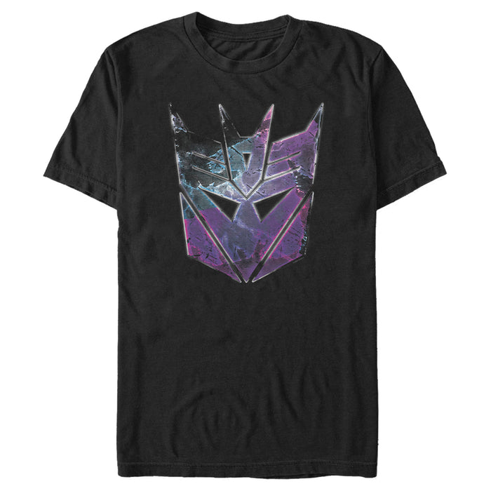 fifth sun Men's Transformers Decepticon Rusted Logo T-Shirt
