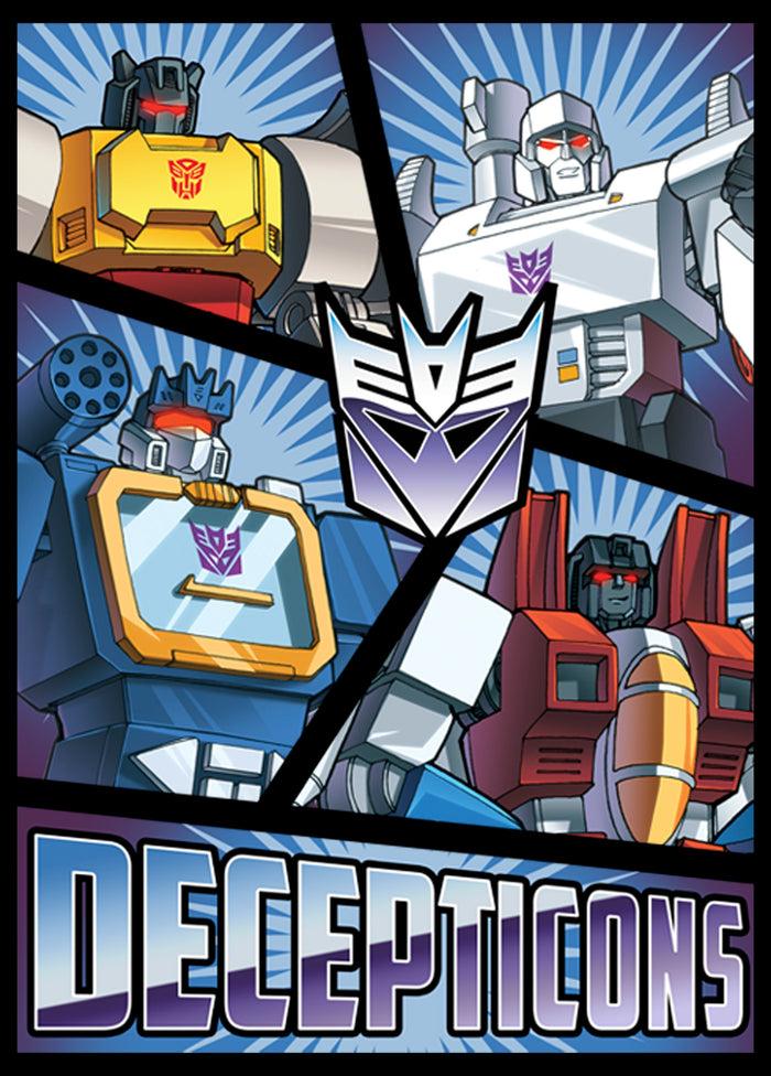 Fifth Sun Men's Transformers Decepticons Character Cut T-Shirt