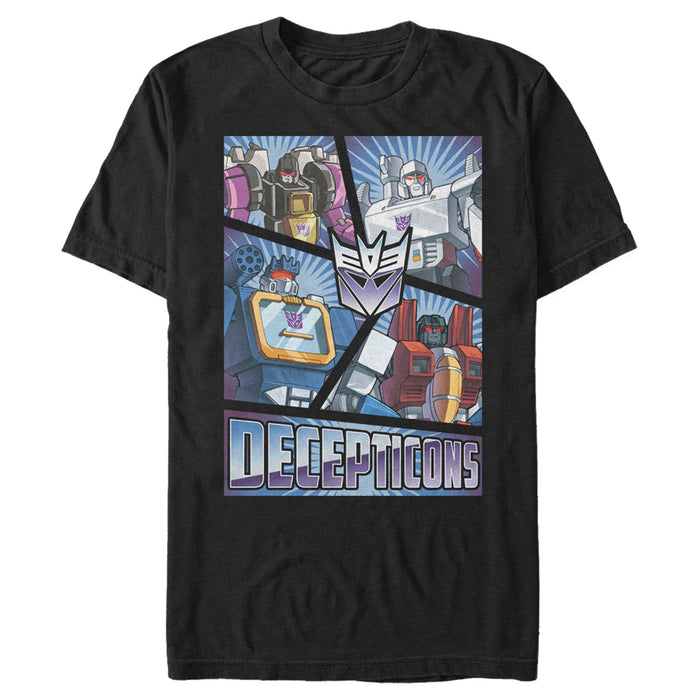 Fifth Sun Men's Transformers Decepticons Character Cut T-Shirt